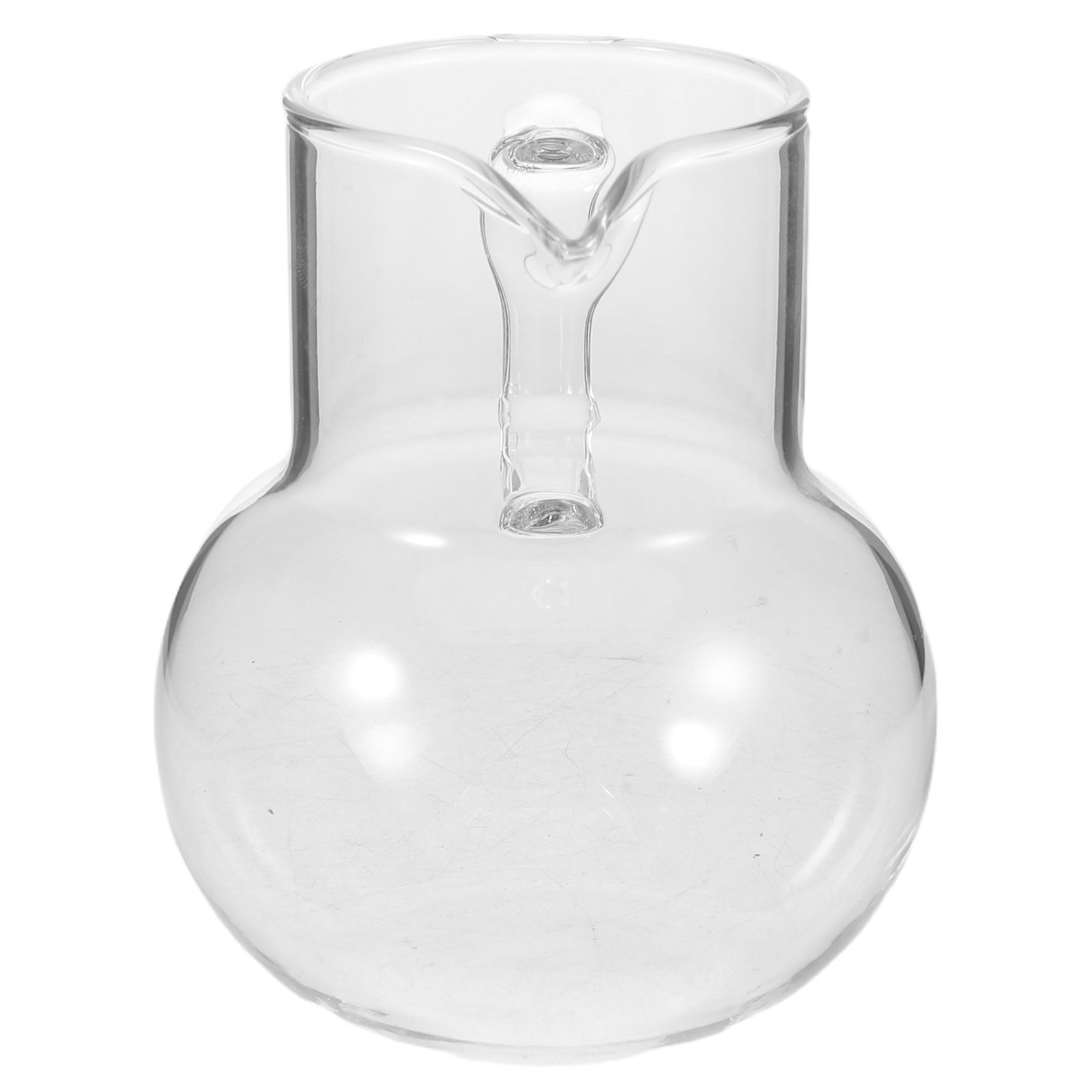 Pour Spout Pitcher - Glaskrug 200ml mit scharfem Ausgießer, Milchaufschäumkrug,