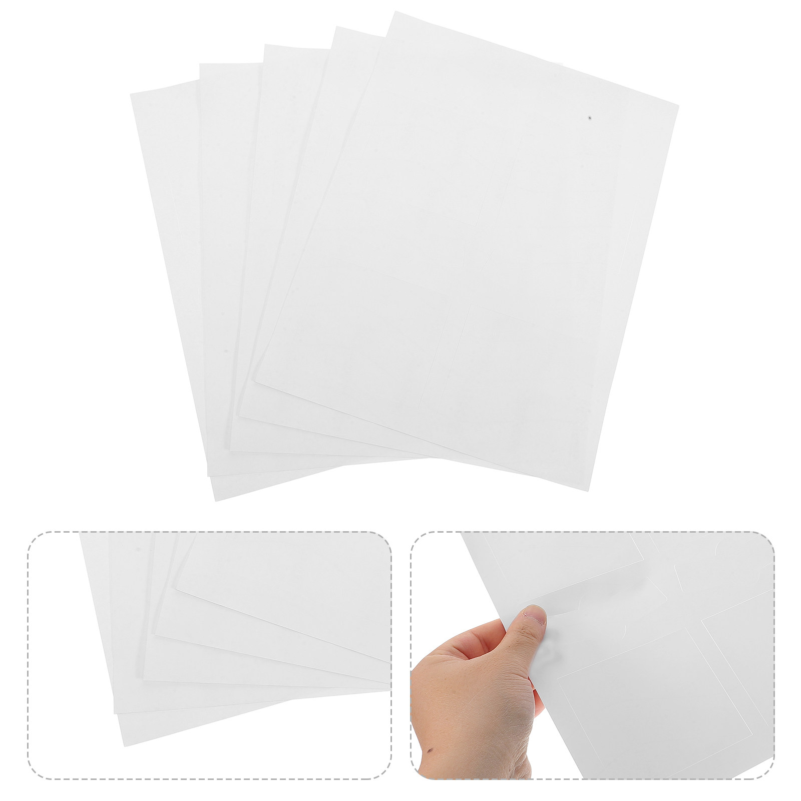 Sticker Label Template - 10 Blatt wasserdichte Weinetiketten-Aufkleber, bedruckbare leere