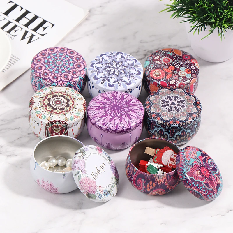Candle Supplies Essential Oils - 1PC 12Styles Leere Weißblech Box Dosen