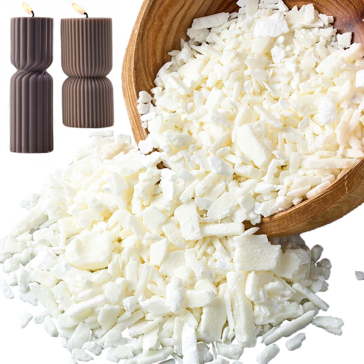 1 Pfund reinweißes Sojawachs f – Candle Making Supplies Usa Bewertung und Preis