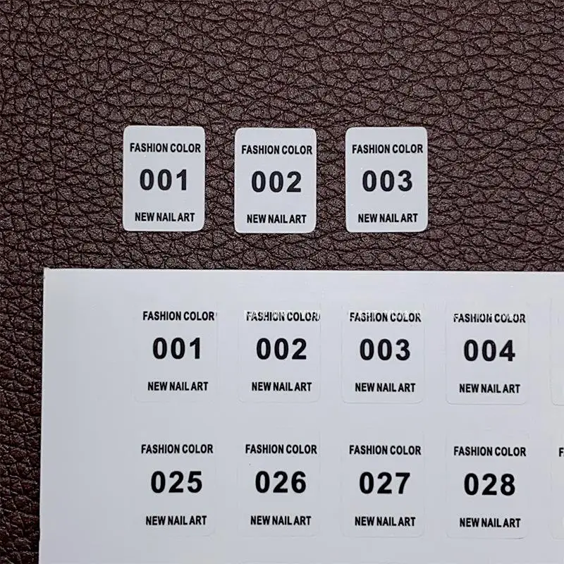Nr. 1-240 Nagellack, Zahlenauf – Sticker Label Template Bewertung und Preis