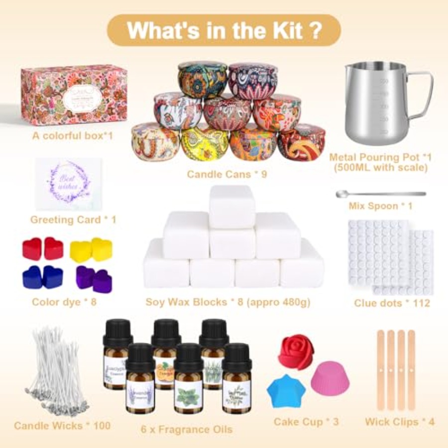 Kerzenherstellungs-Set für Erw – Candle Supplies Essential Oils Bewertung und Preis